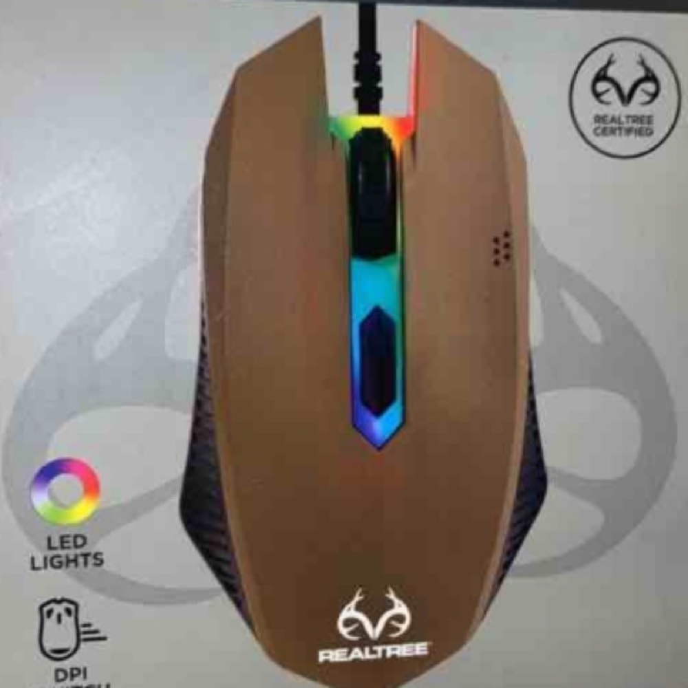 Vivitar-RealTree Quick Strike Gaming Mouse with DPI Switch LED RBG lights-